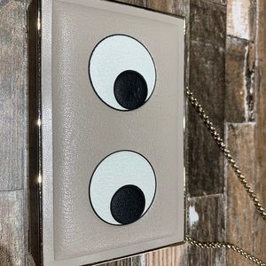 Anya Hindmarch Box Eye Chain Leather Crossbody